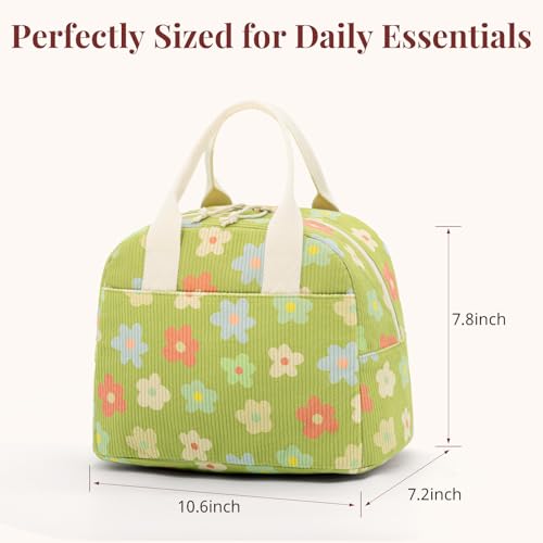 Image of LOVELYWIND Lunch Box for Women Cute Lunch Bags for Women Lunch Tote Bags Reusable Insulated Lunch Box Large Capacity Reusable Insulated Cooler for Work or Travel Gifts or Beach