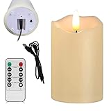 Vela recargables sin llama, Velas Eléctricas Sin Llamas, Velas Led, Vela Electricas, Porta Decorativas para Recuerdos,...