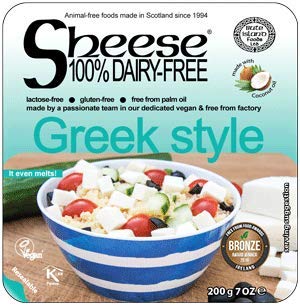 Sheese QUESO ESTILO GRIEGO 200g (VEGANO) Sin Lactosa Pack de 6