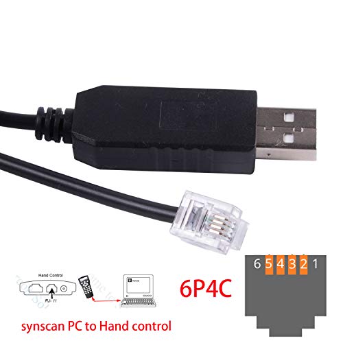 Skywatcher - Cavo telescopico Goto Control EQMOD ASCOM per cavo seriale Synscan hand control box to PC