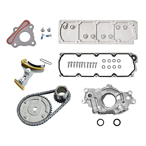 Susucar Non Afm Dod Camshaft Lifters Valley Cover Timing Chain Oil Pump 5.3 Head Gasket For 2007-2013 Chevy Silverado Gmc Sierra Yukon 5.3L #TOP1