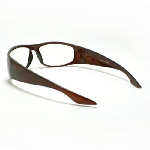 JuicyOrange Mens Biker Eyeglasses Clear Lens Motorcycle Riding Glasses3