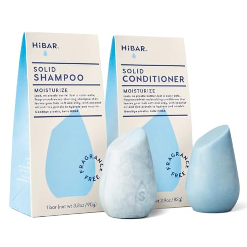 HiBAR - Moisturize Fragrance-Free Shampoo & Conditioner Set...