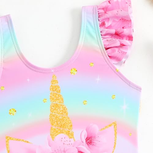 Toddler Girl Swimsuit With Skirt Cover Up Bathing Suit For Kids Girl One Piece Swimsuit Beach Outfit3