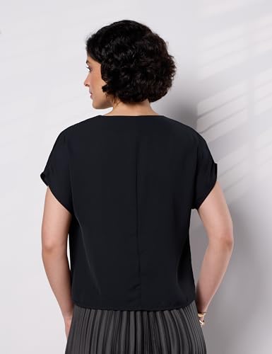 Image of Symbol Premium Women's Relaxed Fit Crop Top | Desk-to-Dinner (Available in Plus Sizes) Polyester