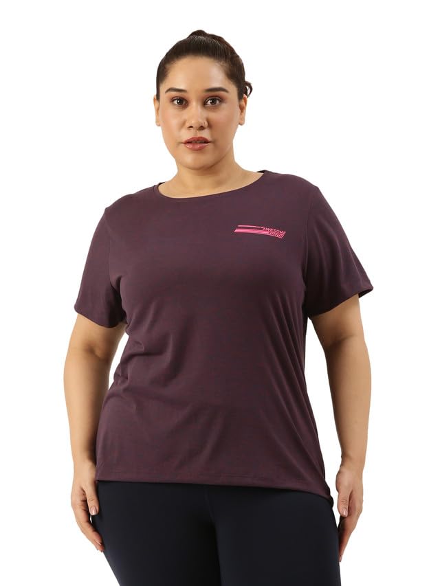 Marca bold Plus Size Dry Fit Anti-Microbial UV-Protection Sports T-Shirt for Women
