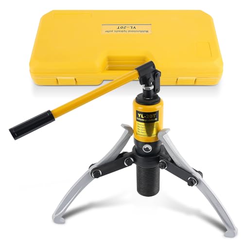 maXpeedingrods 20T Hydraulic Gear Puller Hydraulic Wheel Bearing Puller Kit 2 or 3 Jaws Puller Bearing Hub Separator Heavy Duty Hydraulic Puller Separator Tool