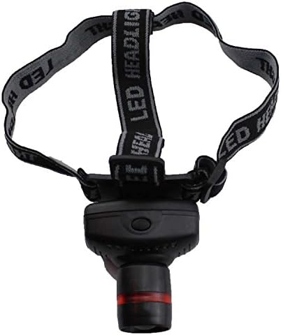 500lm 3w Cree Led Headlamp Flashlight Zoomable Headlight Head Torch Lamp Light (Black)
