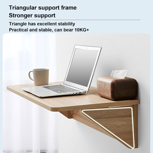 Établi mural pliable pour aménager un bureau à domicile dans le salon