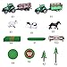 FUN LITTLE TOYS 102 PCs Farm Toys Set with Farm Animal Toys, Farm Tractor Toys, Farm Barn Toy, Farm Animals and Barn Toy Set for Kids