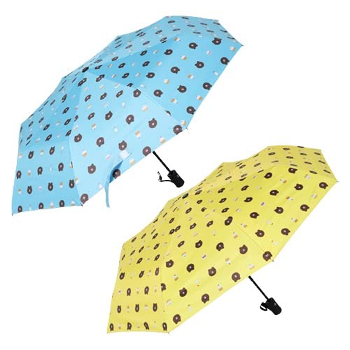 Image of KEKEMI 3 Fold Automatic Sun & Rain Umbrella for Men & Women (Pack of 2)