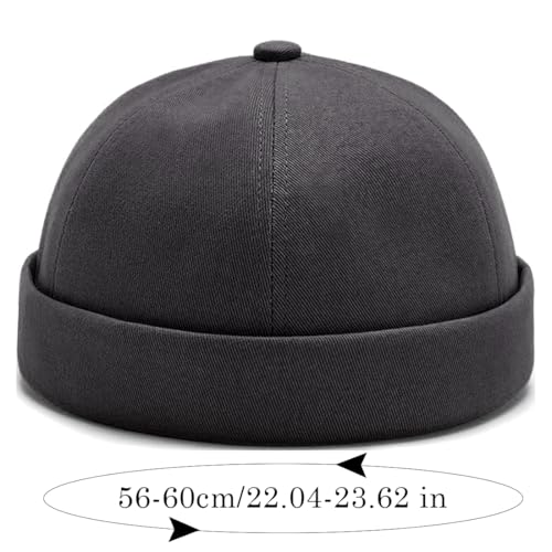 Image of Dome Brimless Hats for Women Men Beanie Docker Cap Sailor Skull Cap