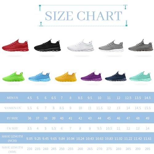 Image of Running Shoes for Men Womens Walking Slip On Tennis Sneakers | Comfortable Lightweight丨Breathable Mesh丨Gym丨Non Slip Sole丨Unisex Shoes丨 Athletic Workout Casual Fashion Sports