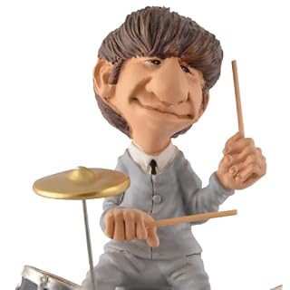 VOGLER Joh. Vogler GmbH Funny Life – Popstar Ringo du groupe pop le plus célèbre du monde en pierre artificielle peinte à la main – Collection Warren Stratford - Les Beatles, Paul McCartney, John Lennon, RIngo Starr, George Harrison VOGLER Joh. Vogler GmbH Funny Life – Popstar Ringo du groupe pop le plus célèbre du monde en pierre artificielle peinte à la main – Collection Warren Stratford – Image 2