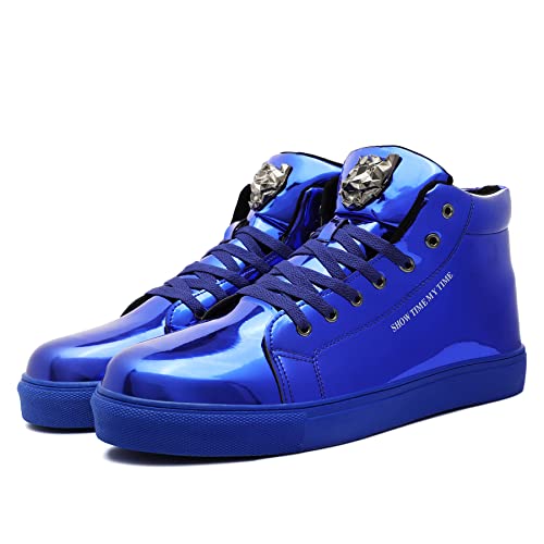 IGxx Sequins Shoes for Men Women Fashion Sparkle Gold Shoes Bling Shiny High Top Sneakers Punk3