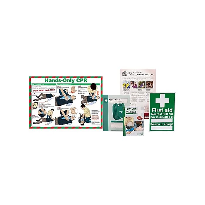 Buy Safety First Aid Group HandsOnly CPR Poster, Laminated (59 x 42 cm