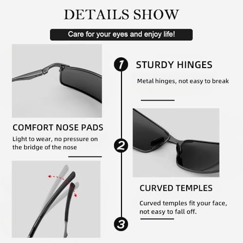 Karsaer Men's Polarised Sunglasses E1030 - Image 4
