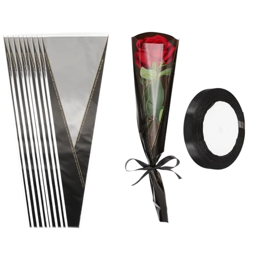 Manches d'emballage floral dorés premium PATIKIL 150 sachets pour bouquets