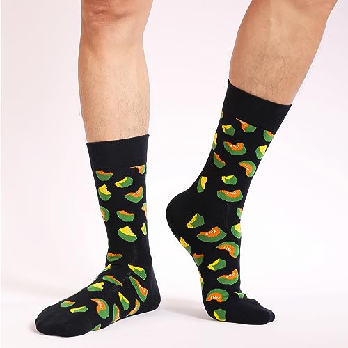 Image of HHX YONLEE Dress Socks 5 /6 /10 Pairs Crew Argyle Colorful Cotton Novelty Casual Happy Fun