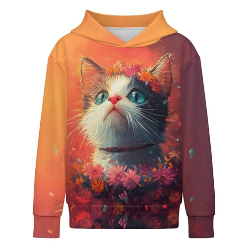 Hoodies for Boys Girls 3D Printed Cool Hooded Sweatshirts Pullover with Pocket3