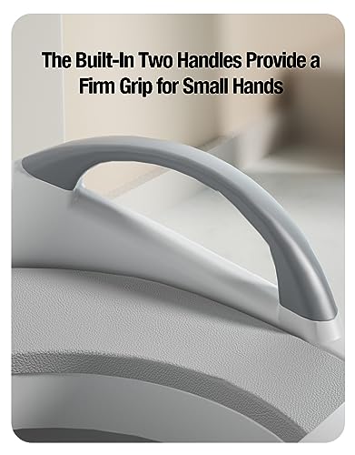 PandaEar Baby Toddler Potty Training Toilet Seat for Boys and Girls with Handles| Child Kids Potty Seat Toilet Seat Attachment| Safe Urine Guard Non-Slip Rubber Rim| Fits Round & Oval Toilets