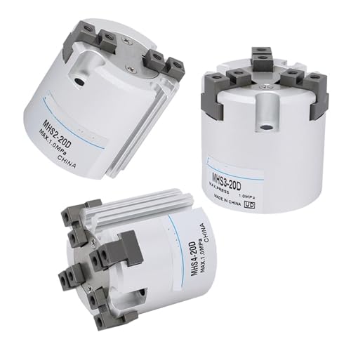 Cylindre MHS2 63D pneumatique à deux griffes pour guidage de précision - 2