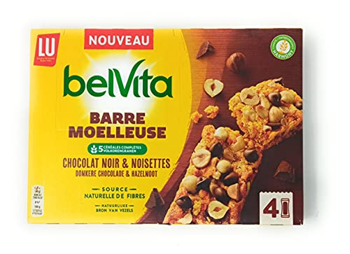 Barras de Cereales Chocolate Negro y Avellanas 4 unidades 160g