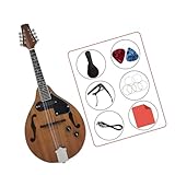 Mandoline Cordes Instrument Guitare Mandoline À Huit Cordes Plug-in De Mandole Son Électrique(Type A log)