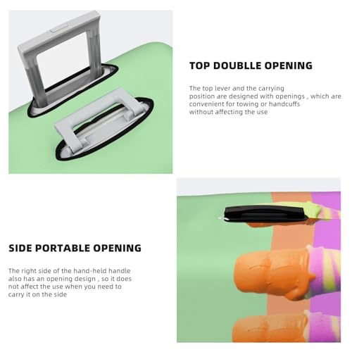 Travel Luggage Cover Ice cream rainbow gradient Suitcase Protector Elastic Washable Stretch Suitcase Protector Anti-Scratch Travel Suitcase Cover Fit 18-32 Inch Luggage4