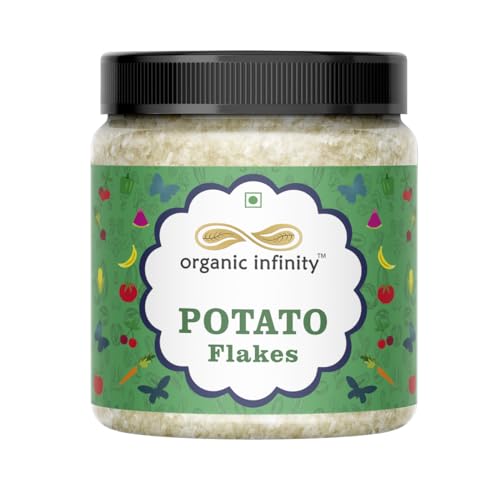 Image of Organic Infinity Potato Flakes | Dehydrated Potato | Aaloo ka Mash | Instant ALOO POHA READYMIX Pack - 200 GM By Organic Infinity