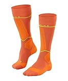 FALKE Herren Skisocken SK Energizing Wool, Wolle, 1 Paar, Orange (Flash Orange 8034), 43-46 W3