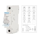 【Fonctions de protection renforcées】Ce disjoncteur protège efficacement les circuits CA 110V-240V contre les surcharges et les courts-circuits.Lorsque le courant dépasse 5 fois la valeur nominale,le disjoncteur se déclenche après 8 secondes;lorsque le courant excède 10 fois la valeur nominale,le déclenchement est immédiat,évitant ainsi toute détérioration des appareils électriques.Le temps de déclenchement n'est que de 0,03 seconde,garantissant une sécurité et une fiabilité optimales du circuit