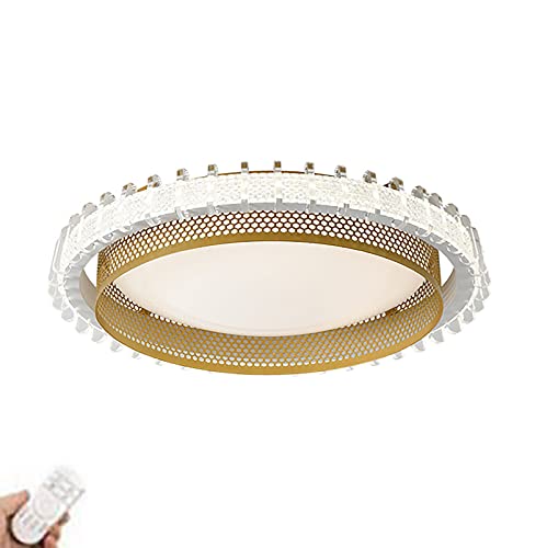 Plafonnier LED moderne rond cristal acrylique dimmable 63x11cm
