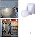 Portable LED Light Bulb Cordless Battery Operated Stick Up Night Handy Lamp Tool Cactus Light (White, One Size)
