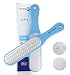 Produktbild Mr. Fuss® Laser-Hornhautraspel - Hornhaut Entfernung mit der Hornhautfeile - Stabil Rutschfest - Doppelseitig, Grob und Fein - Kunststoff Edelstahl blau