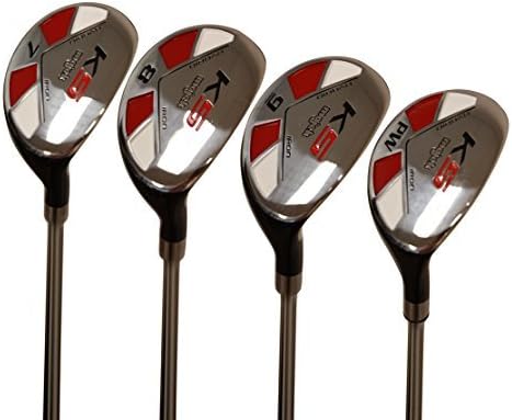 Senior Men’s Majek Golf All Hybrid Partial Set, which Includes: #7, 8, 9, PW Senior Flex Right Handed New Utility “A” Flex Club