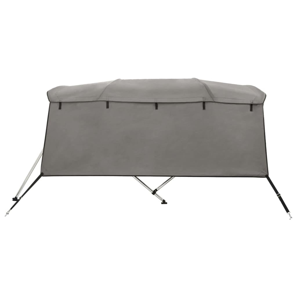 vidaXL Toit Bimini à 4 arceaux parois latérales 243x(200-213) x137 cm