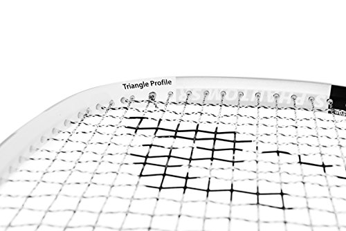 Speedminton Set Racket Phantom in Weiß, Schwarz und Silber