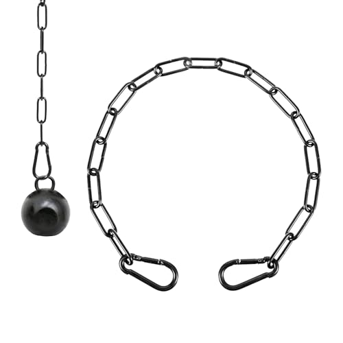 Ketten Stahlkette, Gliederkette Kette Mit Schloss, Kette Schwarz, Edelstahl Torkettenschloss, Hängekette Stabile Stahlkette Für Außenzäune & Gartentore, Sicherheitskette Für Haustiere