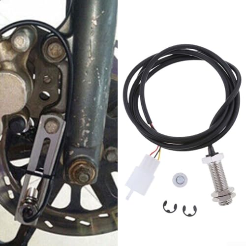 Valixirant Cable de sensor de velocímetro para motocicleta con 2 imanes, 3 pines, odómetro, tacómetro, arnés de alambre de 0,5 m, moto de cross