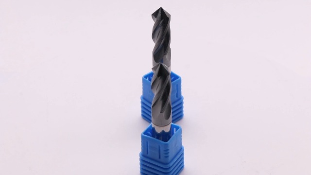 Image of 4 Flute 90 Solid Carbide Drill Mill Set(2Pcs, 3 /8 inch), AlTiN Coated | 90 Included Angle, 3 /8 inch Cutting Dia, 3 /8 inch Shank, 1 inch LOC, 2-1 /2 inch OAL For Milling Alloy Steel, Carbon Steel, Iron, Copper