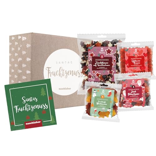 Paket Fruchtsaftbär Weihnachten 3 x 150 g + 1 x 500 g | Hochwertige Fruchtgummis | Süße Geschenke zu Weihnachten | Perfekt für festliche Anlässe | Liebevoll verpackt für die Weihnachtszeit