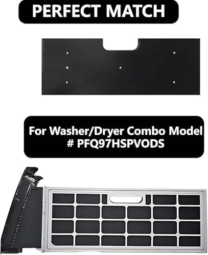 2 Pack Rubber Foam Seal Strips for Washer Dryer Combo - Lint Filter Repair, Prevent Lint Buildup, Improve Efficiency of High-Speed Washer Dryer, Durable & Easy Installation