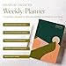 Mantra Planner 2025 Planner, Daily Journal & Gratitude Journal All-In-One with To Do List, Self Care Prompts & Habit Tracker - 5.8 x 8.3 - Midnight