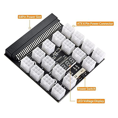 Alimentatore PSU per server 1200 W con 17 porte ATX 6 pin per DPS-800GB 1200FB 1200QB - Alimentatore - Immagine 7