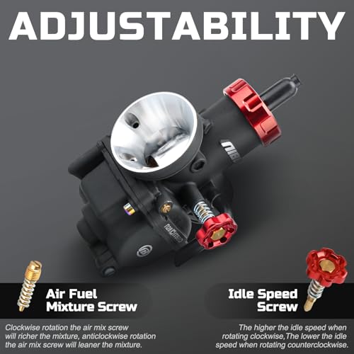 Image of NIBBI Carburetor PE28 28mm Carb for Dirt Pit Bike Mini Bike Motocross GY6 ATV