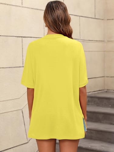Image of Women's Lightweight Open Front Cardigans Short Sleeve Casual Soft Sheer Cardigan S-2XL with Pockets