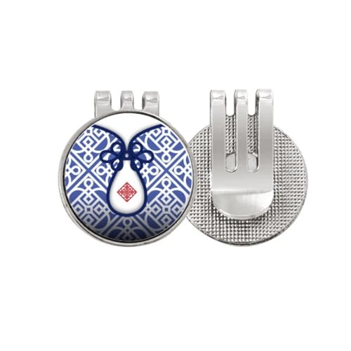 Marqueur de balle de golf magnétique idée cadeau fleur bleue