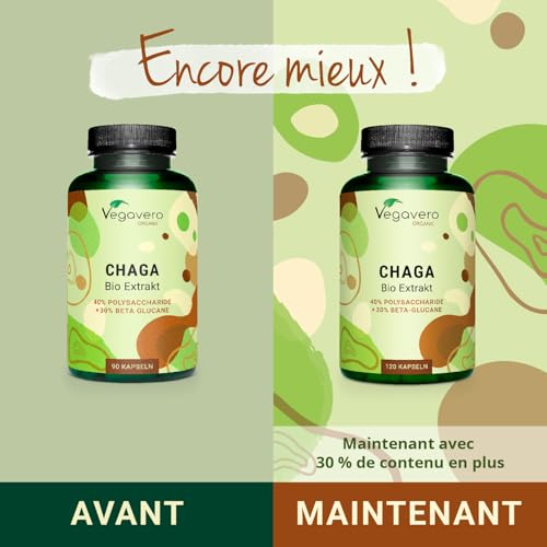 Chaga BIO Vegavero riche en bêta-glucanes pour renforcer les défenses de l'organisme - 2