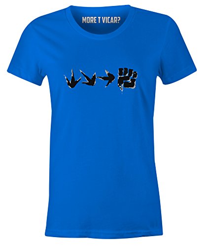 T-shirt à slogan bleu pour femme adieu les hauts serrés avec cette coupe large